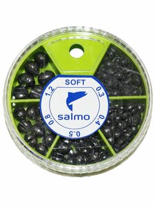 Грузила Salmo ДРОБЬ SOFT мягк. 5 секц. 0.3-1.2г 60г набор 1, фото 2