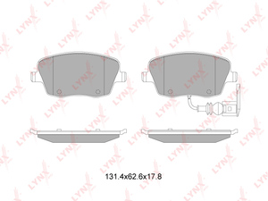 Колодки тормозные передние LYNXauto BD-8041. Для: SKODA Fabia 1.2-1.9D 07> / Roomster 1.2-1.9D 06>, VW Polo 1.8 05-09, SEAT Ibiza 1.2-2.0 02-09, фото 1
