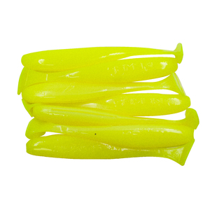 Виброхвост YAMAN PRO Plum Blossom, р.5 inch, цвет #02 - Chartreuse (уп. 5 шт.), фото 3