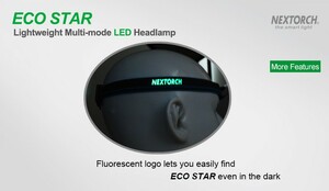 Фонарь Nextorch ECO-STAR налобный, 30 люмен, черный ECO STAR (Black), фото 6