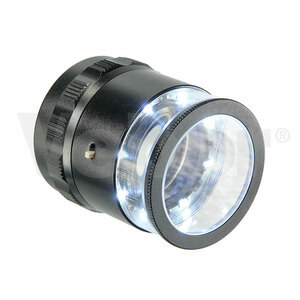 Лупа измерительная с подсветкой Veber MG7173C, 10x, 25 мм, фото 2