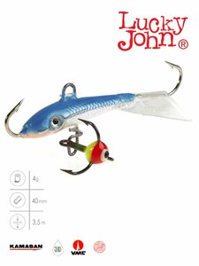 Балансир Lucky John FIN 3 + тр. 40мм/15H блистер, фото 2