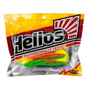 Виброхвост Vigor 3,75"/9.5 см Pepper Green & Orange LT 7шт. (HS-6-032) Helios, фото 2