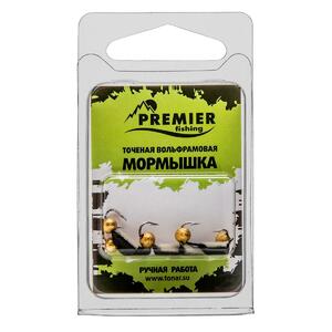Мормышка вольфрам Столбик 2,5 с фосфором + звездная пыль 363 (5шт/уп) (PR-M-363) Premier Fishing, фото 2