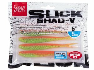 Слаги LJ 3D Series SLICK SHAD-V 5.0in (12,7) Z12 5шт., фото 4