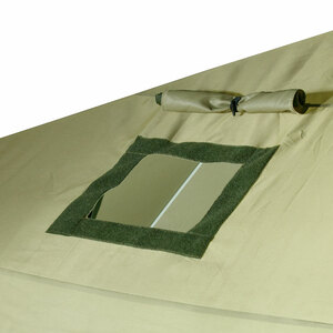 Баня-палатка СЛЕДОПЫТ куб походная, 2,15х2,15х2,05 м, 1 слой, цвет олива, фото 5