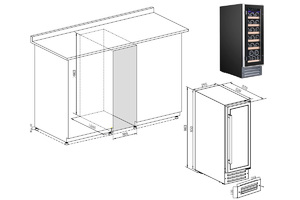 Винный шкаф Temptech WPQ30SCB, фото 8