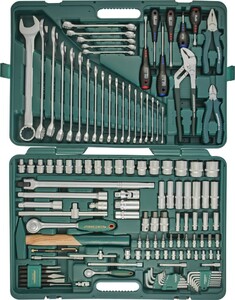 JONNESWAY S04H524128S (S04H524128S18) Набор инструмента универсальный 1/4", 1/2"DR, 128 предметов, фото 2