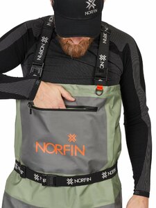 Полукомбинезон забродный Norfin PILOT STOCKINGFOOT 2 02 р.ML, фото 7