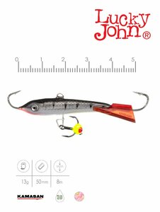 Балансир Lucky John CLASSIC 5 + тр. 50мм/12HRT блистер, фото 3