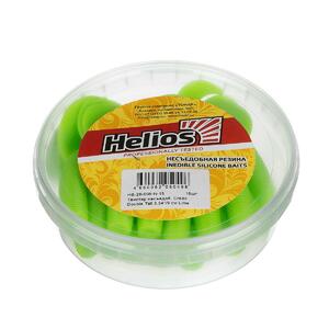 Твистер несъедоб. Credo Double Tail 3,54"/9 см Lime 15шт. (HS-28-008-N-15) Helios (0), фото 3