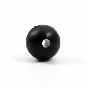 Бусина фидерная Namazu Soft Beads, PVC, d-6 мм, круглая, цв. черный (20 шт.), фото 4