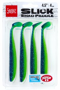 Виброхвосты LJ 3D Series SLICK SHAD PADDLE 4.5in (11.40)/Z17 4шт., фото 4