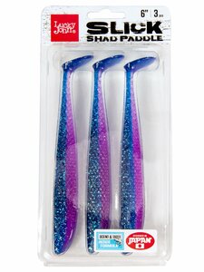 Виброхвосты LJ 3D Series SLICK SHAD PADDLE 6.0in (15.20)/Z18 3шт, фото 4