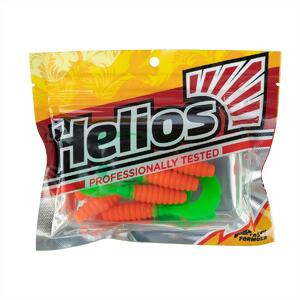 Твистер Credo 2,35"/6,0 см Orange & Green 7шт. (HS-10-025) Helios, фото 2