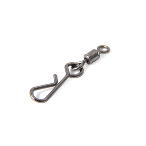 Вертлюг с форелевой заст. Namazu ROLLING RIBBED SWIVEL WITH HANGING SNAP-A, цв. BN, р. 10, test-5 кг, фото 3