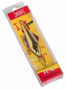 Блесна вертикальная зимняя Lucky John GLIDER с цеп. и тр. 10.0г GC блистер, фото 5