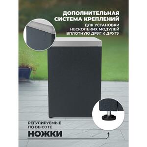 Модуль уличной кухни SMART-600 Стол (HS-KU-S600) Helios, фото 14