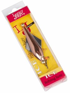 Блесна вертикальная зимняя Lucky John GLIDER с цеп. и тр. 10.0г CS блистер, фото 5