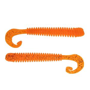 Твистер Credo Long Body 2,95"/7,5 см Orange & Sparkles 12шт. (HS-9-022) Helios (0), фото 2