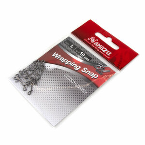 Безузловая застежка Namazu WRAPPING SNAP, цв. BN, р. L, test-15 кг (уп.10 шт), фото 5