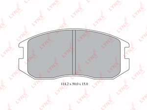 Колодки тормозные передние LYNXauto BD-5524. Для: MITSUBISHI Colt III-IV 1.3-1.6 86-03 / Lancer III-VI 1.3-2.0d 85-03 / Mirage IV-V 1.3-1.6 91-05, TOYOTA Cami 1.3 99-05 / Rush 1.5 06>, фото 1