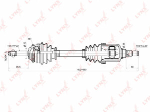 Привод в сборе L LYNXauto CD-1801A. Для: CHEVROLET Aveo(T200/T250) 1.4-1.5 03>, фото 1