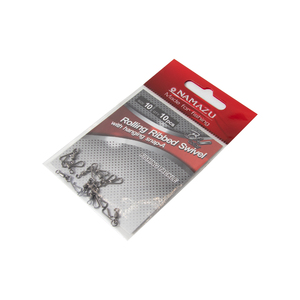 Вертлюг с форелевой заст. Namazu ROLLING RIBBED SWIVEL WITH HANGING SNAP-A, цв. BN, р. 10, test-5 кг, фото 5