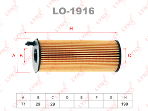 Фильтр масляный LYNXauto LO-1916. Для: AUDI A4(8E / 8K) 2.7D-3.0D 04> / A5 2.7D-3.0D 07> / A6 2.7D-3.0D 04-11 / Allroad 2.7D-3.0D 06-11 / A8 3.0D-4.2D 03-10 / Q7 3.0D-4.2D 07>, PORSCHE Cayenne 3.0D-4.2D 09>, VW Phaeton 3.0D 07> / Touareg 3.0D-4.2D 04>, фото 1