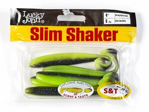 Виброхвосты съедоб. искусст. LJ Pro Series SLIM SHAKER 4in (10.00)/T53 6шт., фото 4