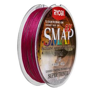 Шнур SMAP PE8X-100M 3.5# Multi Colour 0,31мм Ryobi, фото 4