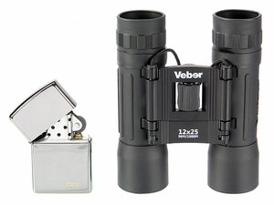 Бинокль Veber Sport БН 12x25, черный, фото 2
