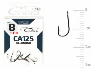 Крючки Cobra Allround STRUGER сер. CA125 разм. 008 10шт., фото 2