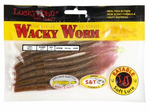 Черви съедобные LJ Pro Series WACKY WORM FAT 5.7in (14.50)/S14 6шт., фото 3