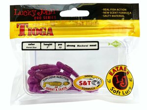 Виброхвосты съедобные LJ Pro Series TIOGA 2.0in (05.00)/S26 10шт., фото 4