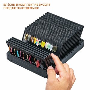 Картотека для блесен Meiho FLAP BOARD 208х159х81, фото 6