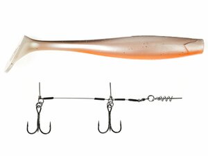 Виброхвосты LJ 3D BBS Series KUBIRA SWIM SHAD 9,0in (22,86)/PG18 1шт.+Stinger L, фото 2