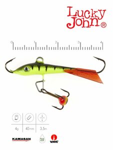 Балансир Lucky John FIN 3 + тр. 40мм/31RT блистер, фото 3