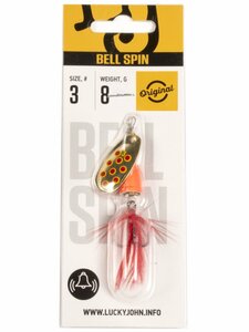 Блесна вращ. Lucky John BELL SPIN 03 08.5г GRD, фото 4