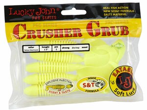 Твистеры съедобные искусственные LJ Pro Series CRUSHER GRUB 3,9in (09.90)/S88 5шт., фото 4
