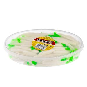 Виброхвост несъедоб. Jumbo 4,95"/12.5 см White & Green 100шт. (HS-7-016-N) Helios (0), фото 2