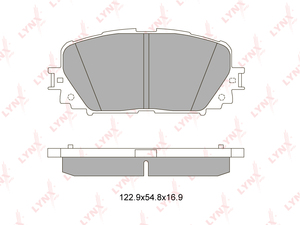 Колодки тормозные передние LYNXauto BD-7554. Для: TOYOTA Yaris 1.0-1.8 06>, фото 1