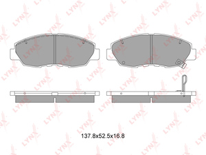 Колодки тормозные передние LYNXauto BD-3410. Для: HONDA Accord >94/Civic 1.6-1.7 01-05/CR-V 2.0 >02, фото 1