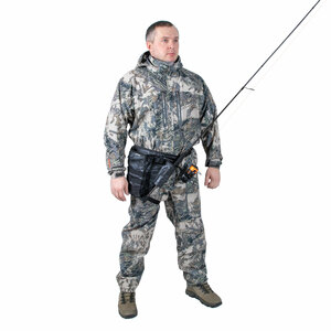 Сумка рыболовная поясная "Yaman" Fishing Pocket Hip, 30х22х6 см, цв.сер.камуфляж + 1 кор. LUNO 18, фото 7