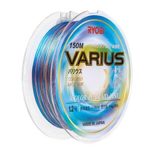 Шнур VARIUS PE8X-150MI 1.2# Multi Colour 0,185мм Ryobi, фото 5