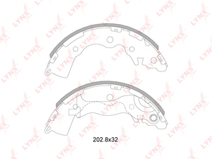 Колодки тормозные задние LYNXauto BS-4402. Для: Hyundai, Хендай Accent(Акцент)(MC) 1.4-1.6 05-10, Kia, Киа, Rio 1.4-1.6 05>., фото 2