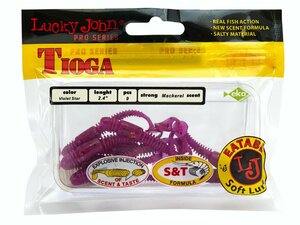 Виброхвосты съедобные LJ Pro Series TIOGA 2.4in (06.20)/S26 9шт., фото 4