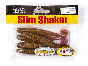 Виброхвосты съедоб. искусст. LJ Pro Series SLIM SHAKER 4in (10.00)/S14 6шт., фото 4