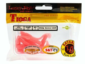 Виброхвосты съедобные LJ Pro Series TIOGA 2.4in (06.20)/F05 9шт., фото 4