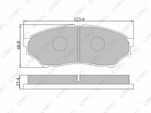 Колодки тормозные передние LYNXauto BD-5512. Для: MITSUBISHI Pajero Pinin 99>, фото 1